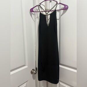 Ark & Co Black Halter Sheath Dress